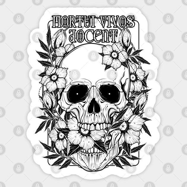 Mortui vivos docent - the Dead teach the Living Sticker by Von Kowen